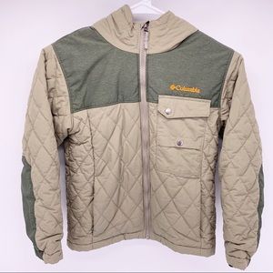Columbia Green Winter Jacket Boys Size Small (8/10)